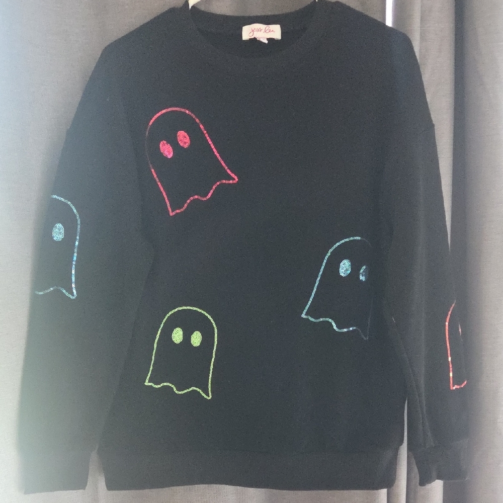 Black Ghost Sequence Sweater